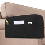 PrimeBeau Armrest Covers for Sofa Water Resistant Couch Arm Covers Remote Control Holder Sofa Armrest Organizer for Magazine, Tablet, Phone, iPad(Set of 2)
