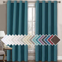 H.Versailtex 1 Panel Linen Blackout Thermal Insulated Grommet Curtain