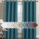 H.Versailtex 1 Panel Linen Blackout Thermal Insulated Grommet Curtain