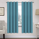 H.Versailtex 2 Panels Blackout Curtains Thermal Insulated Grommet Top Solid Color Curtains