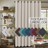 H.Versailtex 1 Panel Linen Blackout Thermal Insulated Grommet Curtain