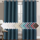 H.Versailtex 1 Panel Linen Blackout Thermal Insulated Grommet Curtain