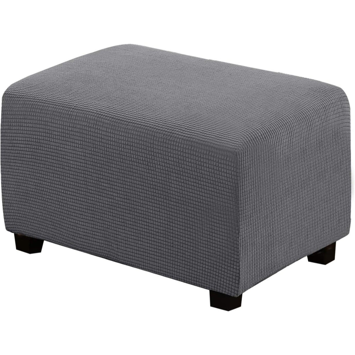 H.Versailtex  Stretch High Spandex Jacquard Ottoman Covers Fit with Elastic Bottom