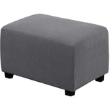 H.Versailtex  Stretch High Spandex Jacquard Ottoman Covers Fit with Elastic Bottom