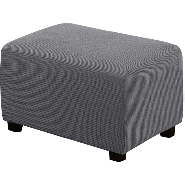 H.Versailtex  Stretch High Spandex Jacquard Ottoman Covers Fit with Elastic Bottom