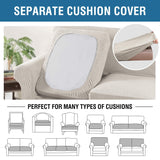 PrimeBeau Thicker Jacquard Fabric 3 Pieces Loveseat & Oversize Loveseat Covers for 2 Cushion Sofa Couch Slipcovers (Base Cover Plus 2 Seat Cushion Covers)