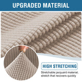 PrimeBeau Couch Cover Sets for Sofa Plus Loveseat, Stretch 4 Piece Sofa Covers for 3 Cushion Couch/3 Piece Loveseat Covers for 2 Cushion Couch with Thicker Jacquard Fabric(Total 7 Pieces)