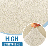 PrimeBeau Damask Pattern Jacquard Couch Covers for Anti-Slip - Set of 5
