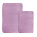 H.Versailtex Bath Mat Memory Foam Set Bathroom Rug Set Flannel Velvety Bath Mat Luxury Extra Soft