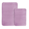 PrimeBeau Luxurious Memory Foam Bath Mat, Flannel Velvety Bath Mat Luxury Extra Soft and Absorbent Non Slip Rugs(Set of 2)