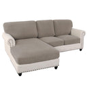 PrimeBeau 2024 New Sectional Couch Covers 6 Pieces Stretch Sofa Cover for Sectional Sofa Set Separate L Shaped Couch Cover for Both Left/Right Couch (Seat and Back: 1 Chaise for Loveseat)