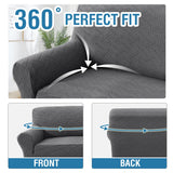PrimeBeau Wind Bell Pattern Jacquard 1 Piece Stretch Sofa Covers Furniture Protector