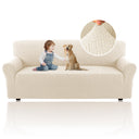 PrimeBeau Crizzle Jacquard Sofa Covers 1 Piece Furniture Protector