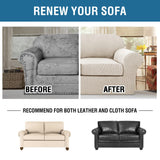 H.VERSAILTEX 3 Piece Stretch Sofa Covers for 2 Cushion Sofa Couch Covers for Living Room Sofa Slipcovers (Base Cover Plus 2 Seat Cushion Covers) Thicker Jacquard Fabric(Large Sofa, Island Fossi)