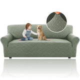 PrimeBeau Wind Bell Pattern Jacquard 1 Piece Stretch Sofa Covers Furniture Protector