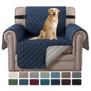 H.Versailtex Reversible Sofa Covers Water Repellent Chair Slipcover for Dogs Pets Furniture Protector