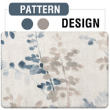 PrimeBeau Linen Sheer Tab Top Curtains Vintage Floral Print, 2 Panels