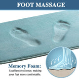 PrimeBeau Luxurious Memory Foam Bath Mat, Flannel Velvety Bath Mat Luxury Extra Soft and Absorbent Non Slip Rugs(Set of 2)