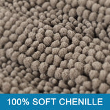 PrimeBeau Luxury Chenille Striped Bath Mats Set | Ultra Thick & Absorbent Non Slip Rugs 20“ x 32"