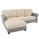 PrimeBeau 2024 New Sectional Couch Covers 6 Pieces Stretch Sofa Cover for Sectional Sofa Set Separate L Shaped Couch Cover for Both Left/Right Couch (Seat and Back: 1 Chaise for Loveseat)