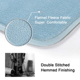 PrimeBeau Luxurious Memory Foam Bath Mat, Flannel Velvety Bath Mat Luxury Extra Soft and Absorbent Non Slip Rugs(Set of 2)