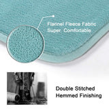 PrimeBeau Luxurious Memory Foam Bath Mat, Flannel Velvety Bath Mat Luxury Extra Soft and Absorbent Non Slip Rugs(Set of 2)
