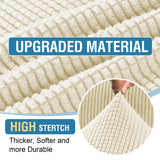 PrimeBeau 2024 New Sectional Couch Covers 6 Pieces Stretch Sofa Cover for Sectional Sofa Set Separate L Shaped Couch Cover for Both Left/Right Couch (Seat and Back: 1 Chaise for Loveseat)