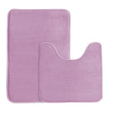 H.Versailtex Bath Mat Memory Foam Set Bathroom Rug Set Flannel Velvety Bath Mat Luxury Extra Soft