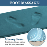 PrimeBeau Luxurious Memory Foam Bath Mat, Flannel Velvety Bath Mat Luxury Extra Soft and Absorbent Non Slip Rugs(Set of 2)