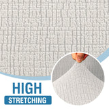 H.VERSAILTEX 2024 Newest Jacquard Couch Covers for 3 Cushion Couch 1 Piece Stretch Sofa Covers Furniture Protector Anti-Slip Soft Thickened Dogs Slipcovers Washable Crizzle Pattern(Sofa, Pale Oak)