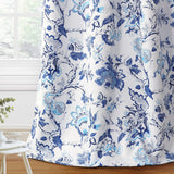 PrimeBeau Room Darkening Grommet Curtains 2 Panels Set Traditional Floral