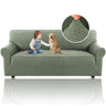 PrimeBeau Leopard Pattern Jacquard Couch Covers for 3 Cushion Couch