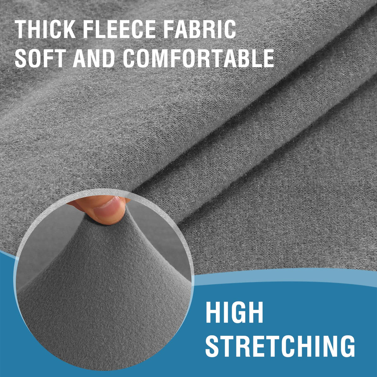 PrimeBeau 3 Pieces T Cushion Loveseat Slipcovers Couch Cover for 2 Cushion Couch Non Slip Super Stretch Soft Washable Furniture Protector with 2 Individual T Cushion Covers