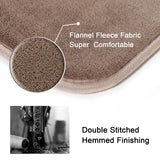 PrimeBeau Luxurious Memory Foam Bath Mat, Flannel Velvety Bath Mat Luxury Extra Soft and Absorbent Non Slip Rugs(Set of 2)