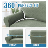 PrimeBeau Wind Bell Pattern Jacquard 1 Piece Stretch Sofa Covers Furniture Protector