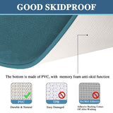 PrimeBeau Luxurious Memory Foam Bath Mat, Flannel Velvety Bath Mat Luxury Extra Soft and Absorbent Non Slip Rugs(Set of 2)