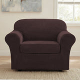 H.Versailtex Modern Velvet Plush High Stretch Sofa Slipcover with Elastic Bottom