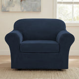 H.Versailtex Modern Velvet Plush High Stretch Sofa Slipcover with Elastic Bottom