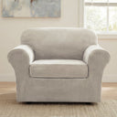 H.Versailtex Modern Velvet Plush High Stretch Sofa Slipcover with Elastic Bottom