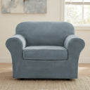 H.Versailtex Modern Velvet Plush High Stretch Sofa Slipcover with Elastic Bottom