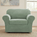 H.Versailtex Modern Velvet Plush High Stretch Sofa Slipcover with Elastic Bottom