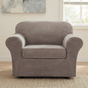 H.Versailtex Modern Velvet Plush High Stretch Sofa Slipcover with Elastic Bottom