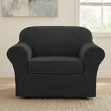 H.Versailtex Modern Velvet Plush High Stretch Sofa Slipcover with Elastic Bottom