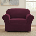H.Versailtex Modern Velvet Plush High Stretch Sofa Slipcover with Elastic Bottom