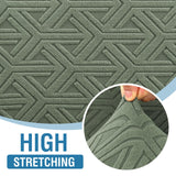 PrimeBeau Diamond Pattern Jacquard Couch Covers for 3 Cushion Couch