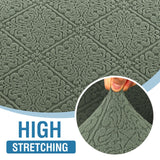 PrimeBeau Damask Pattern Jacquard Couch Covers for Anti-Slip - Set of 5
