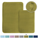 H.Versailtex Bath Mat Memory Foam Set Bathroom Rug Set Flannel Velvety Bath Mat Luxury Extra Soft
