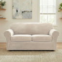 H.Versailtex Modern Velvet Plush High Stretch Sofa Slipcover with Elastic Bottom