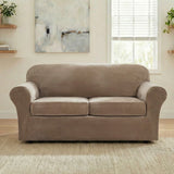 H.Versailtex Modern Velvet Plush High Stretch Sofa Slipcover with Elastic Bottom