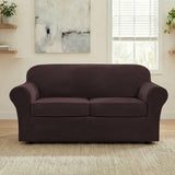 H.Versailtex Modern Velvet Plush High Stretch Sofa Slipcover with Elastic Bottom